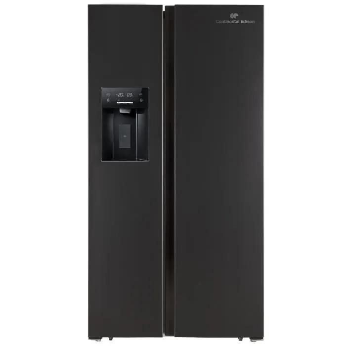 Continental Edison Ceranf556b1 Amerikanischer Kühlschrank Schwarz 556 Liter