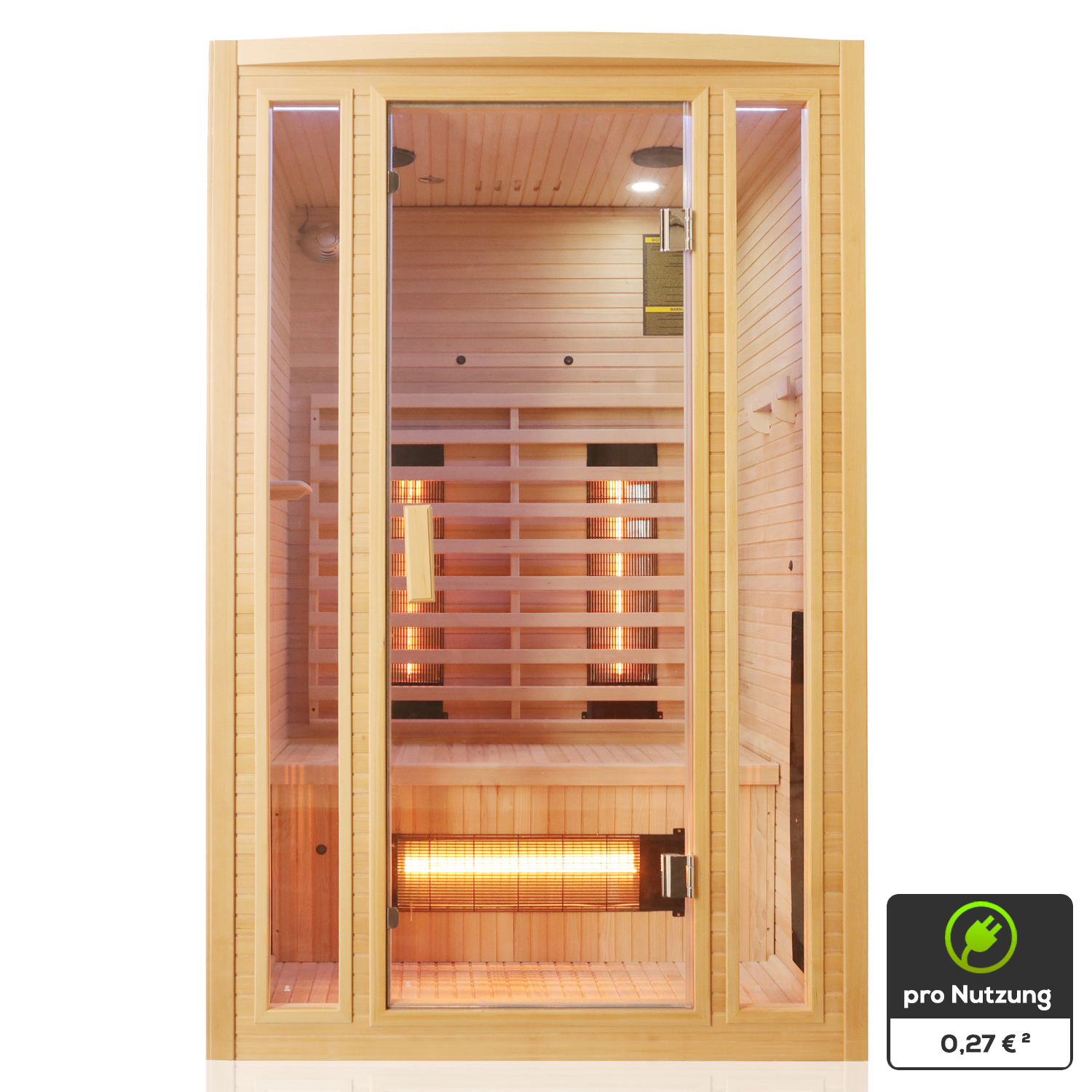TroniTechnik Infrarotkabine Infrarotsauna MANILA 120cm x 100cm inkl. Vollspektrumstrahler, Bodenstrahler TroniTechnik Infrarotkabine Infrarotsauna MANILA 120cm x 100cm inkl. Vollspektrumstrahler, Bodenstrahler