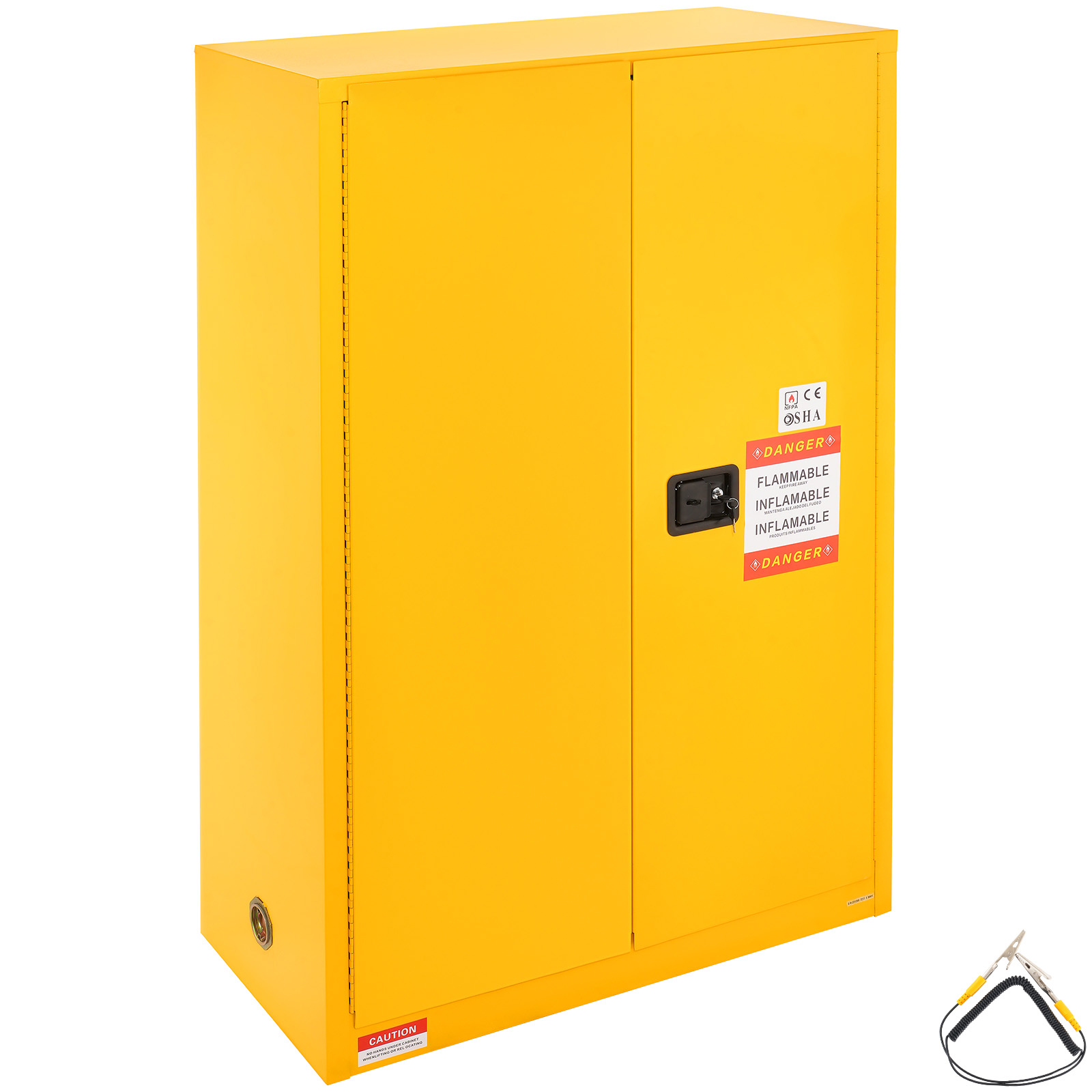 Mophorn - 45 Gal Sicherheitsschrank Für Brennbare Flüssigkeiten – 42,9 X 18,1 X 65,2 Zoll, Gelb. Aus Kaltgewalztem Stahl, Lagerschrank Für Brennbare Flüssigkeiten. Mophorn - 45 Gal Sicherheitsschrank Für Brennbare Flüssigkeiten – 42,9 X 18,1 X 65,2 Zoll, Gelb. Aus Kaltgewalztem Stahl, Lagerschrank Für Brennbare Flüssigkeiten.