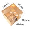 Karibu Sauna Mojave-9 kW Ofen-Steuerung-Ohne Dachkranz - Gallery 3 Karibu Sauna Mojave-9 kW Ofen-Steuerung-Ohne Dachkranz
