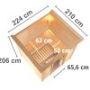 Karibu Sauna Mojave-9 kW Ofen-Steuerung-Ohne Dachkranz - Gallery 4 Karibu Sauna Mojave-9 kW Ofen-Steuerung-Ohne Dachkranz