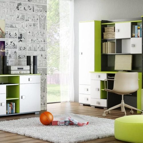 Best For Kids – Kinderzimmer Komplettset Juniorzimmer A Green | 4-teilig: Schreibtisch, Kleiderschrank, Regal & Kommode | Jugendzimmer Set Best For Kids – Kinderzimmer Komplettset Juniorzimmer A Green | 4-teilig: Schreibtisch, Kleiderschrank, Regal & Kommode | Jugendzimmer Set
