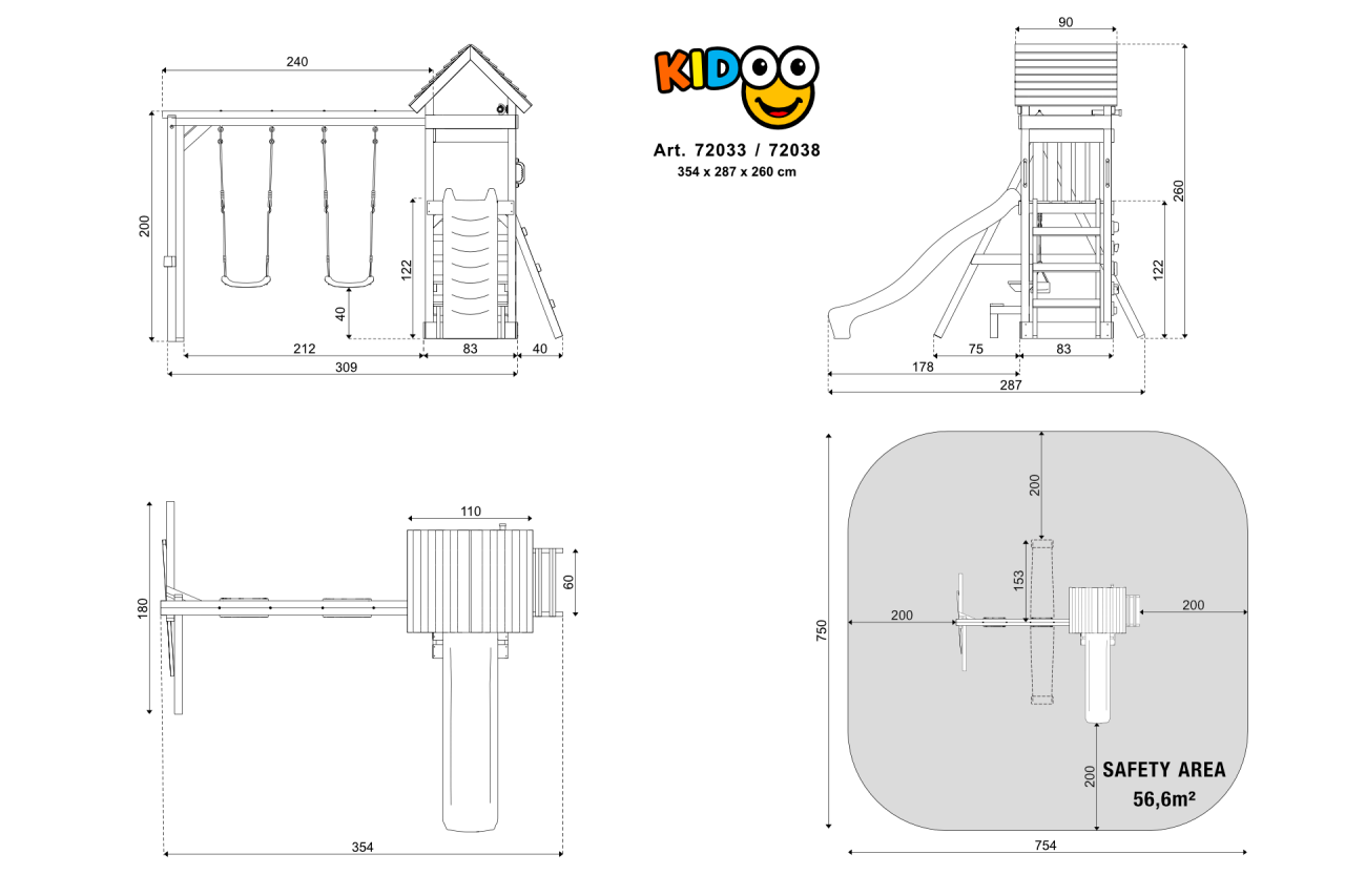 Spielturm KIDOO PLAY+