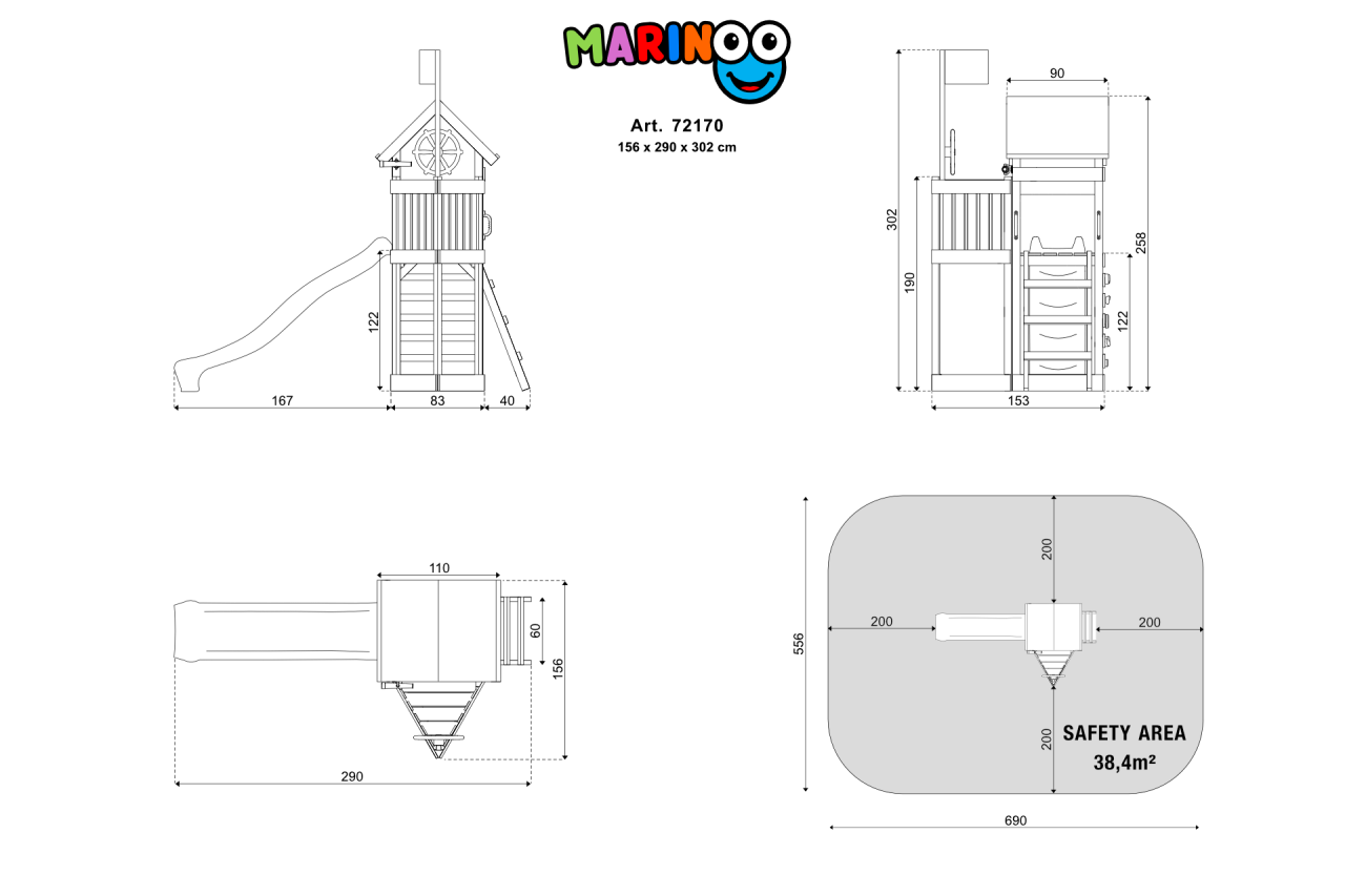 Spielturm MARINOO BASIC