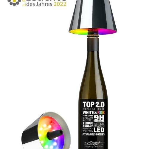 Akkuleuchte "Top 2.0" Chrom Akkuleuchte "Top 2.0" Chrom