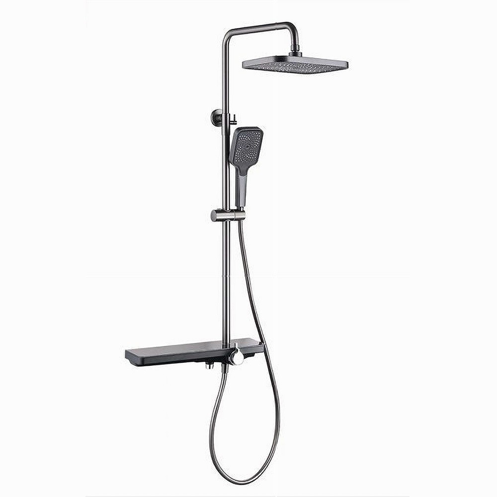 Trade Shop - Set Colonna Saliscenden Mit Miscelator Rubinetto Soffione Doccetta 87348 - Trade Shop - Set Colonna Saliscenden Mit Miscelator Rubinetto Soffione Doccetta 87348 -