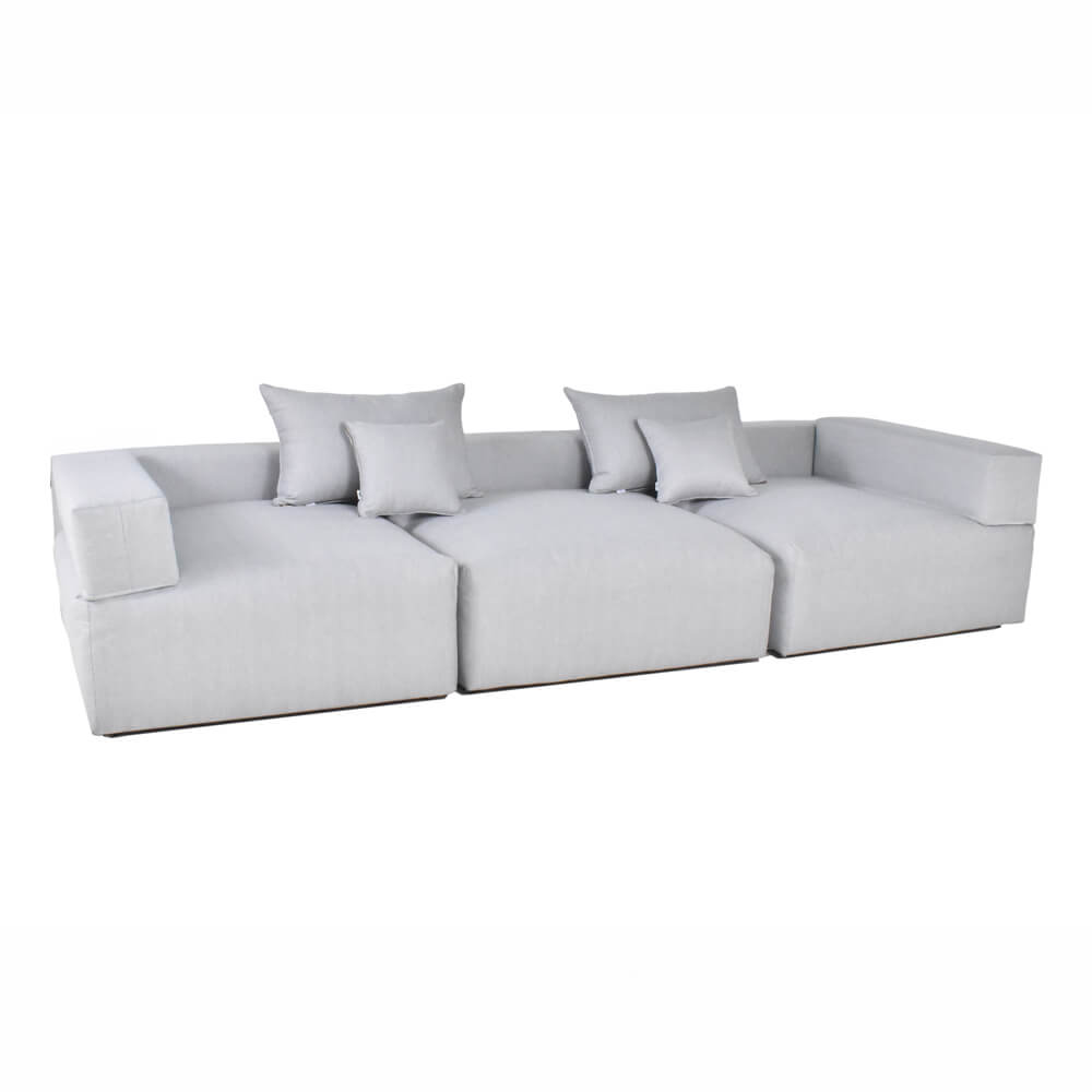 Modulares Outdoor Sofa ALAZIA Hellgrau - L - Gallery 5 Modulares Outdoor Sofa ALAZIA Hellgrau - L