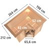 Karibu Sahib 2-Sauna 40mm -Eckeinstieg - Exklusivoptik-9 kW Ofen inkl. Steuergerät-inkl. Dachkranz-Ganzglastür in Graphit-Optik - Gallery 4 Karibu Sahib 2-Sauna 40mm -Eckeinstieg - Exklusivoptik-9 kW Ofen inkl. Steuergerät-inkl. Dachkranz-Ganzglastür in Graphit-Optik