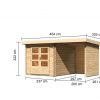 Gartenhaus Holz BASTRUP 4 237 x 297 m 28 mm Blockbohlenhaus Naturbelassen inkl. 200 m Anbaudach + Rück und Seitenwand Gartenhaus Holz BASTRUP 4 237 x 297 m 28 mm Blockbohlenhaus Naturbelassen inkl. 200 m Anbaudach + Rück und Seitenwand