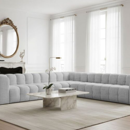 Ecksofa Designersofa Solvie Xl In Stoff Moly Hellgrau Seite Universal