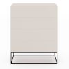 Create Kommode mit 4 Schubkästen Ivory Profilgestell