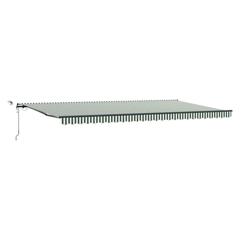 Einziehbare Markise Mit Grün Und Weiß 600 X 300 Cm Stoff Vidaxl Einziehbare Markise Mit Grün Und Weiß 600 X 300 Cm Stoff Vidaxl