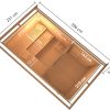 Karibu Saunahaus Skrollan 3 mit Vorraum naturbelassen-11 kW Bio-Kombiofen inkl. Steuergerät-Moderne Saunatür (Klarglas) - Gallery 4 Karibu Saunahaus Skrollan 3 mit Vorraum naturbelassen-11 kW Bio-Kombiofen inkl. Steuergerät-Moderne Saunatür (Klarglas)