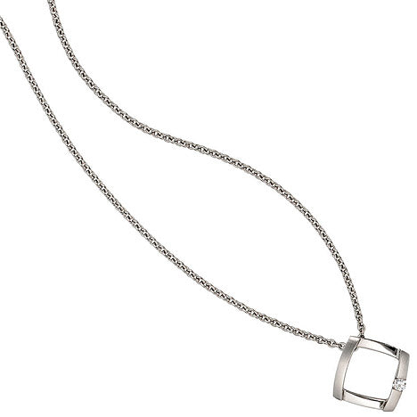 Anhänger 950 Platin matt 1 Diamant Brillant 0 03ct. Platinanhänger - Gallery 3 Anhänger 950 Platin matt 1 Diamant Brillant 0 03ct. Platinanhänger
