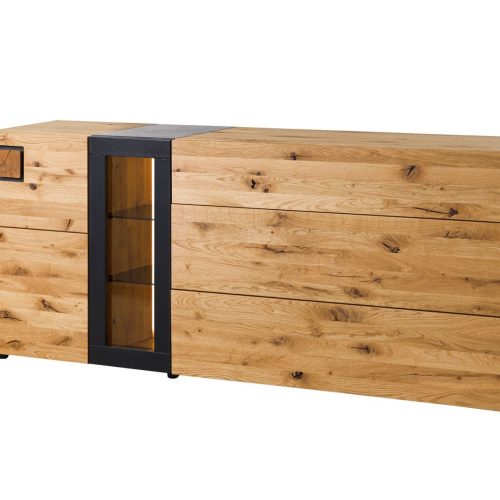 Sideboard Wildeiche 180x44x80 Natur Lackiert / Geölt Kitzbühel 132 Sideboard Wildeiche 180x44x80 Natur Lackiert / Geölt Kitzbühel 132