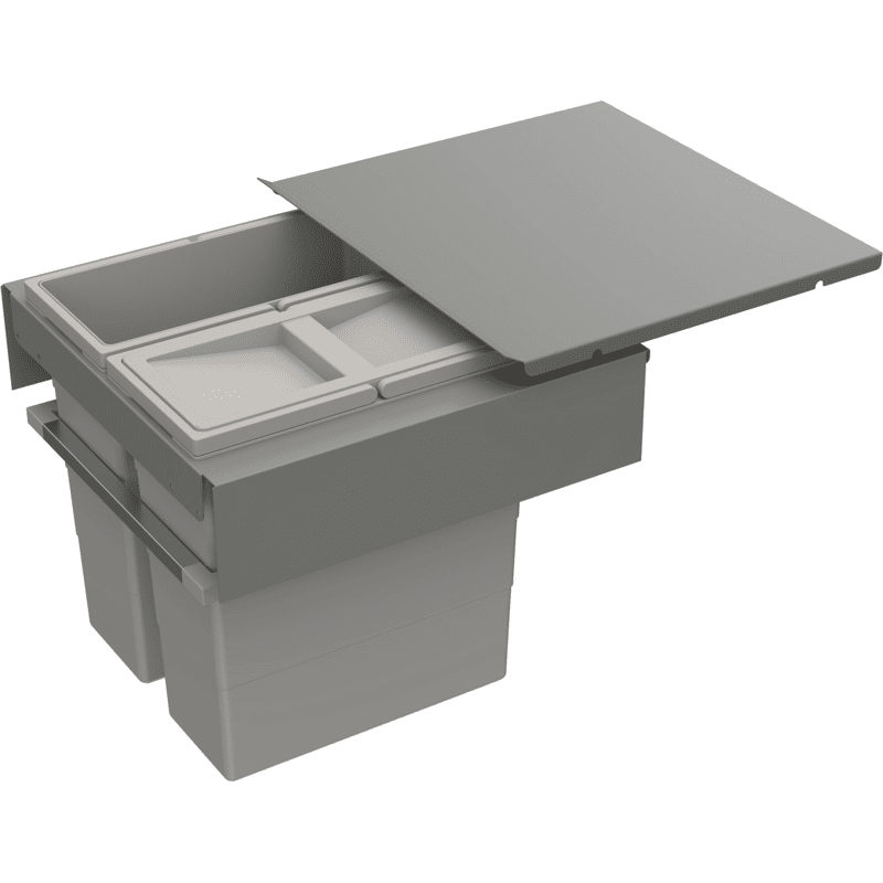 Küchen-Abfallsystem;       Frame 450 9208766;       KB 450mm;       Aluminium grau matt