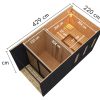 Karibu Design Saunahaus Miramar mit Vorraum - 73 mm schwarz Inkl. Terrasse Ohne Ofen - Gallery 5 Karibu Design Saunahaus Miramar mit Vorraum - 73 mm schwarz Inkl. Terrasse Ohne Ofen