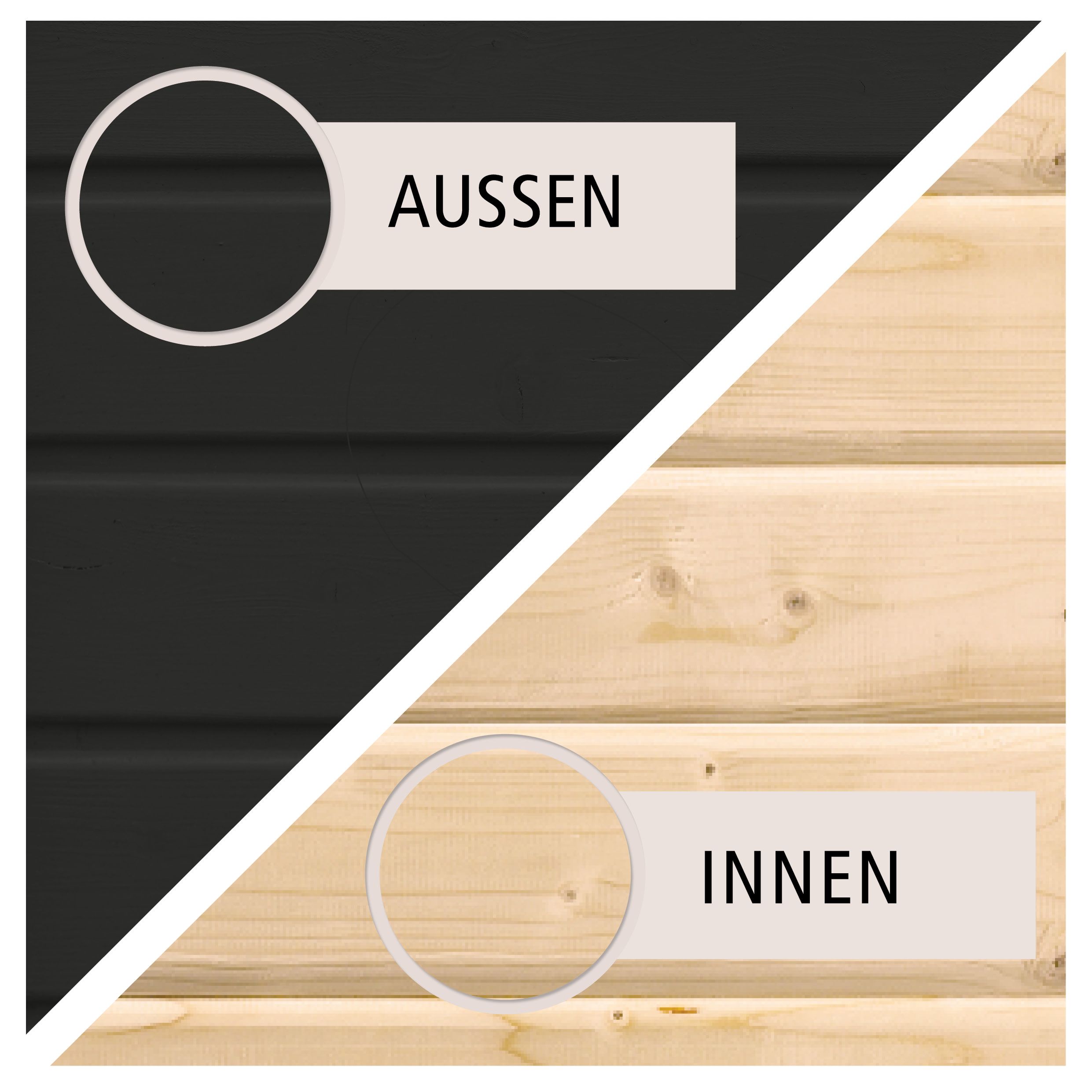Karibu Design Saunahaus Miramar mit Vorraum - 73 mm schwarz Inkl. Terrasse Ohne Ofen - Gallery 7 Karibu Design Saunahaus Miramar mit Vorraum - 73 mm schwarz Inkl. Terrasse Ohne Ofen