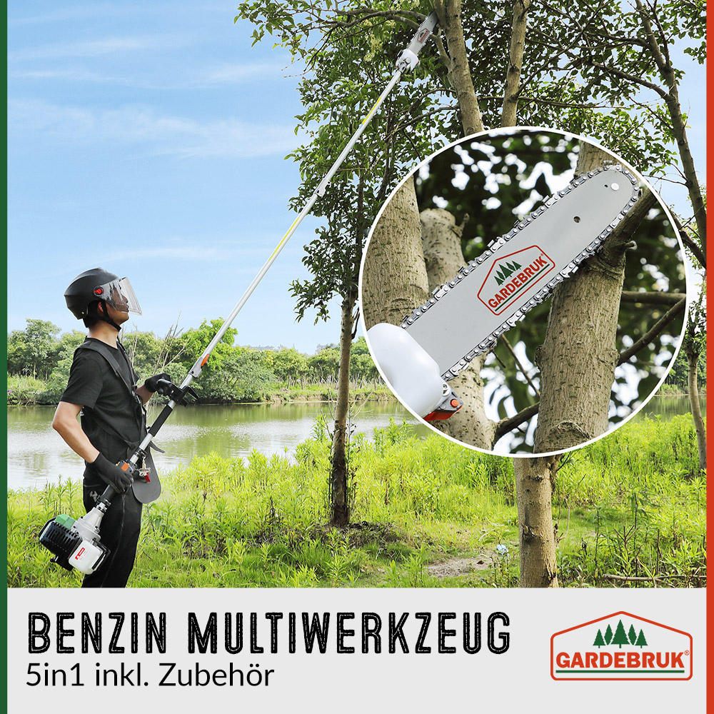 Benzin Multiwerkzeug 5in1 inkl Zubehör