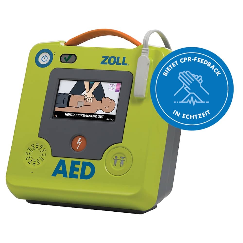 ZOLL AED 3 - halbautomatischer Erste-Hilfe Defibrillator + Safeset ZOLL AED 3 - halbautomatischer Erste-Hilfe Defibrillator + Safeset