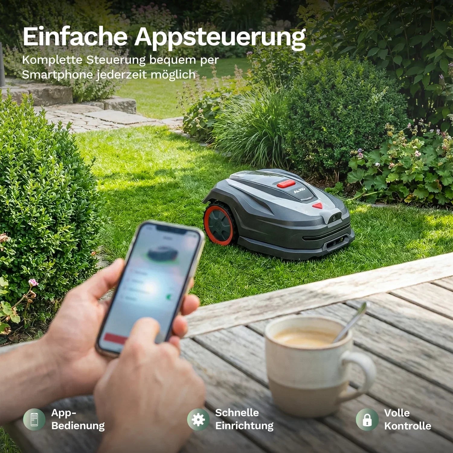 AL-KO Robolinho® 1000 VISION – Mähroboter ohne Begrenzungskabel - Gallery 4 AL-KO Robolinho® 1000 VISION – Mähroboter ohne Begrenzungskabel