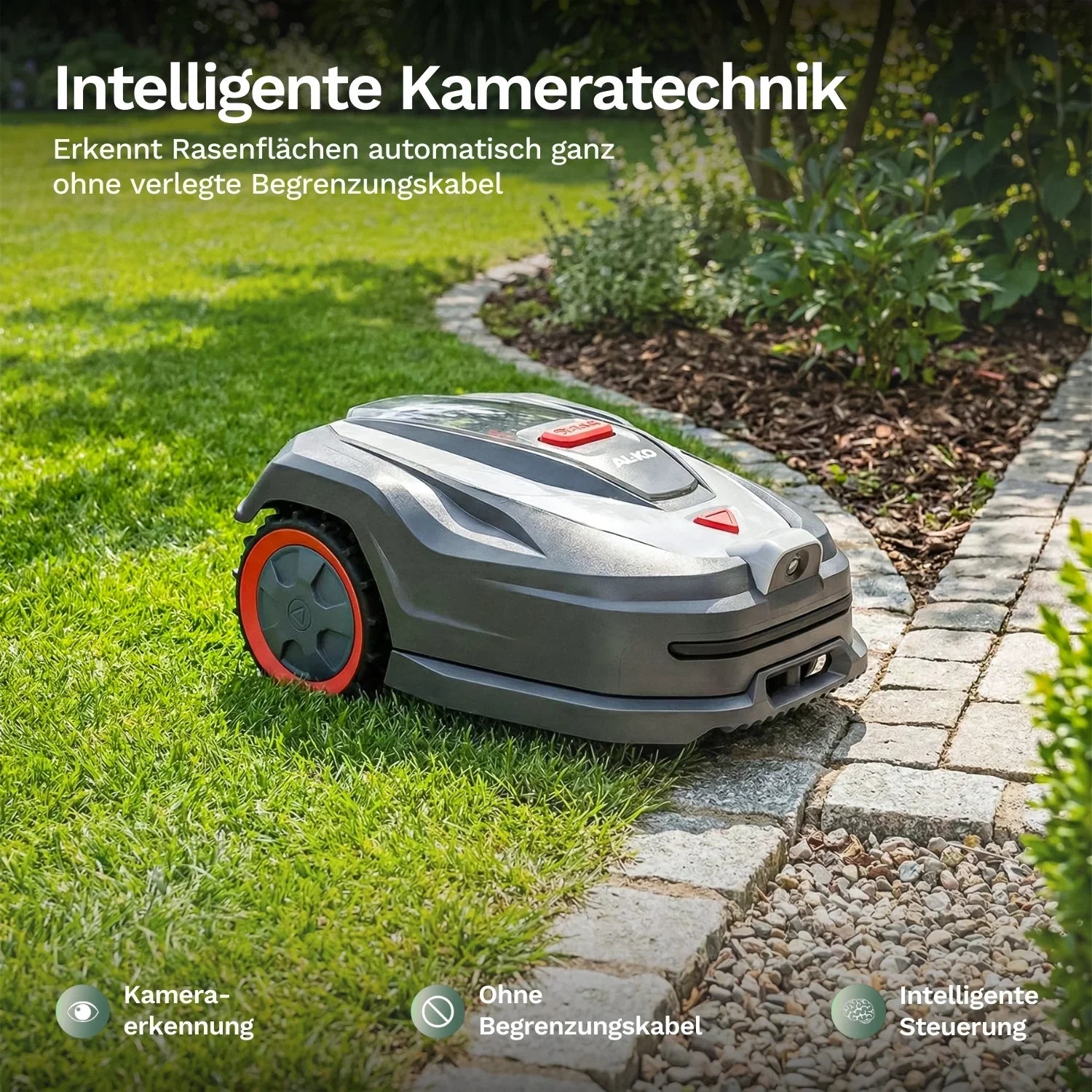 AL-KO Robolinho® 1000 VISION – Mähroboter ohne Begrenzungskabel - Gallery 3 AL-KO Robolinho® 1000 VISION – Mähroboter ohne Begrenzungskabel