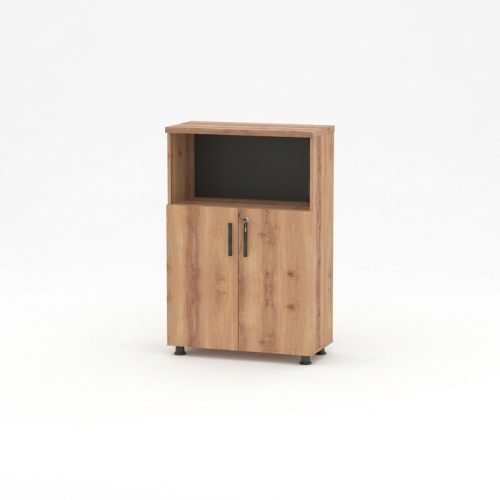 Aktenschrank Rechteck Form Braun Schwarz Zweifarbig Regal Arbeitszimmer Aktenschrank Rechteck Form Braun Schwarz Zweifarbig Regal Arbeitszimmer