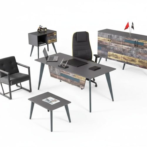Arbeitszimmer Set Komplette Büromöbel Schreibtisch Büroschrank Luxus