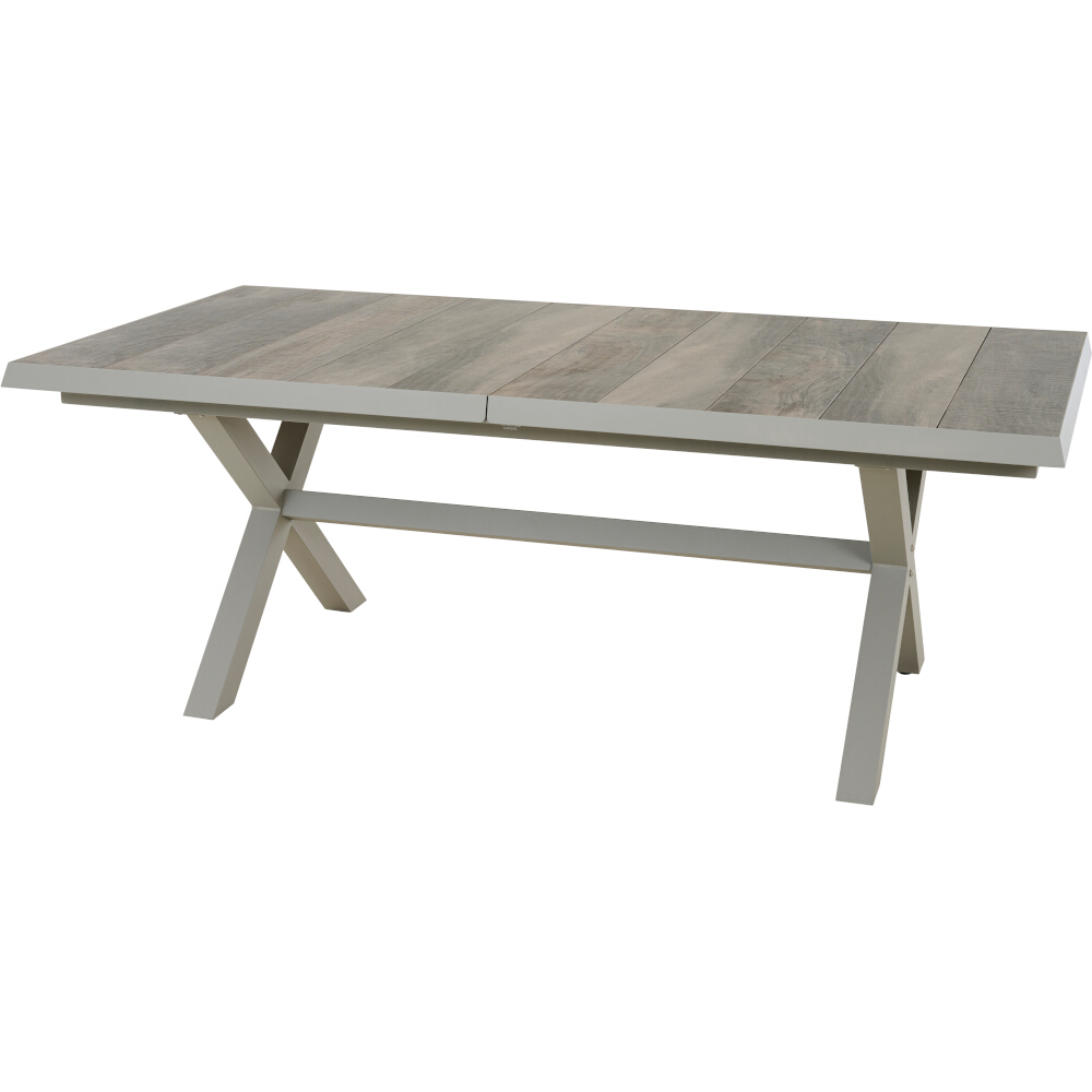 Ausziehtisch SINCRO ca. 200(260)x100cm in Farbe seidengrau, washed grey