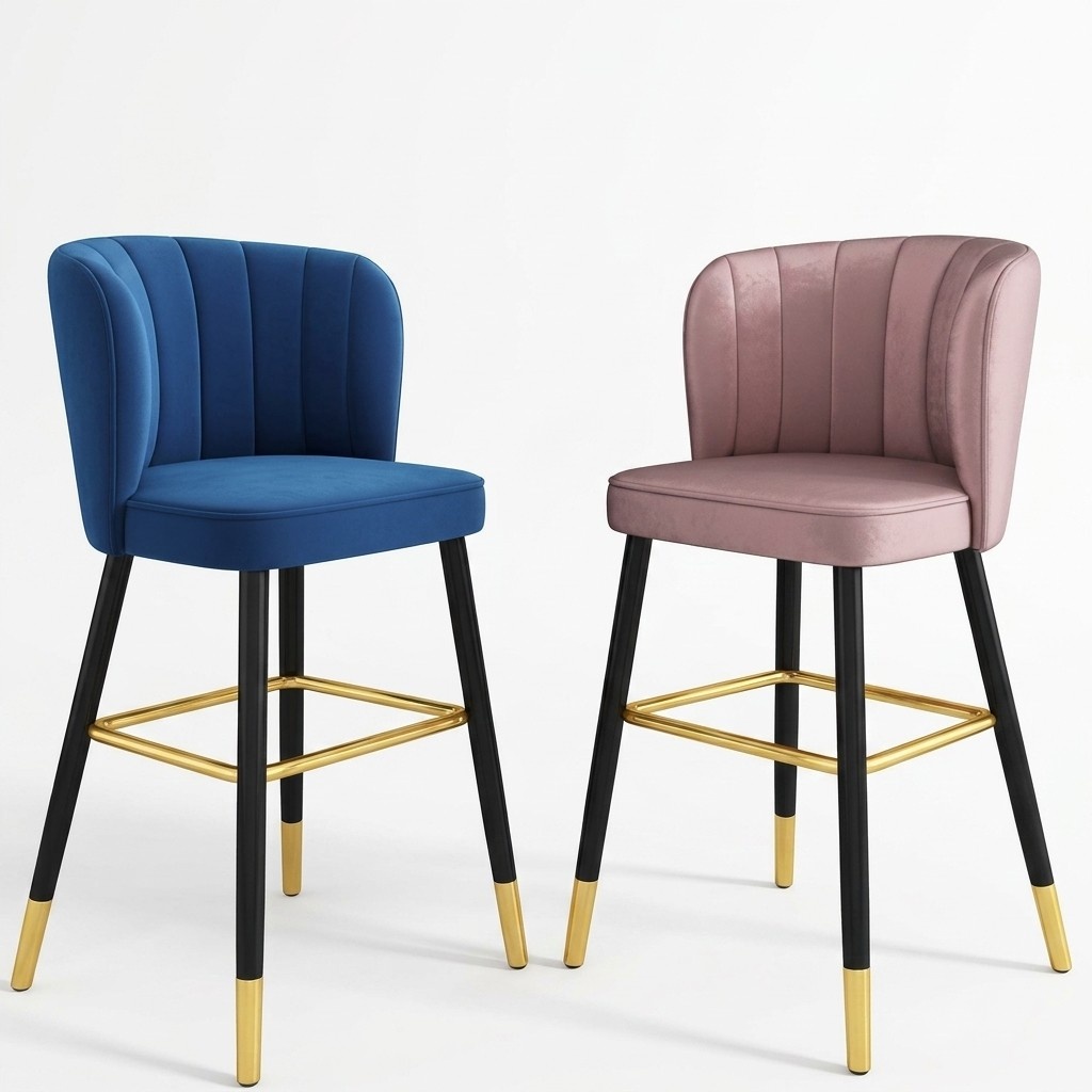 Barhocker Stuhl Designer Holzstuhl Esszimmerstuhl Hocker Bar Rosa Neu Barhocker Stuhl Designer Holzstuhl Esszimmerstuhl Hocker Bar Rosa Neu