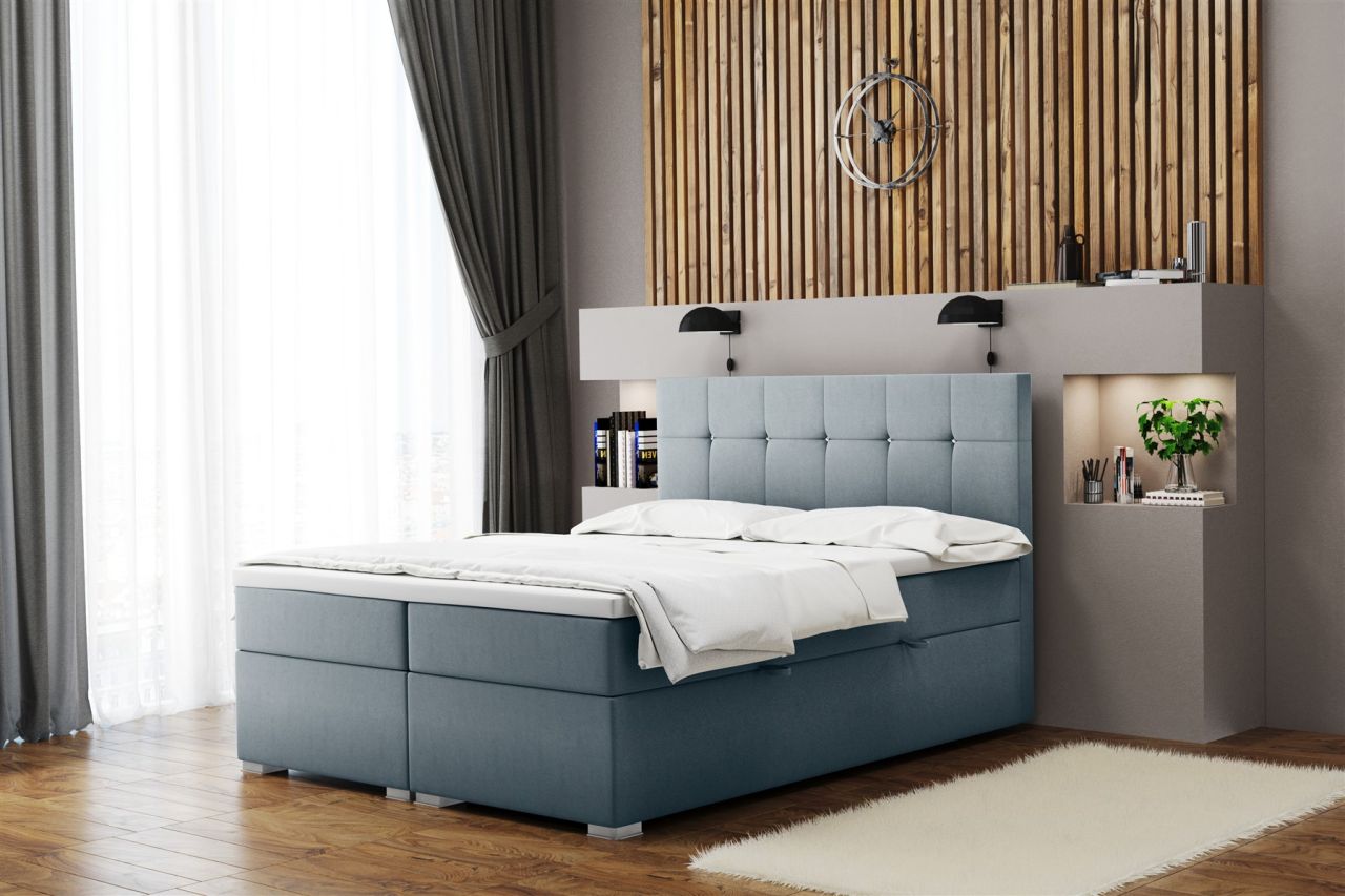 Boxspringbett Schlafzimmerbett ABELT 120x200cm in div. Farbvarianten Boxspringbett Schlafzimmerbett ABELT 120x200cm in div. Farbvarianten
