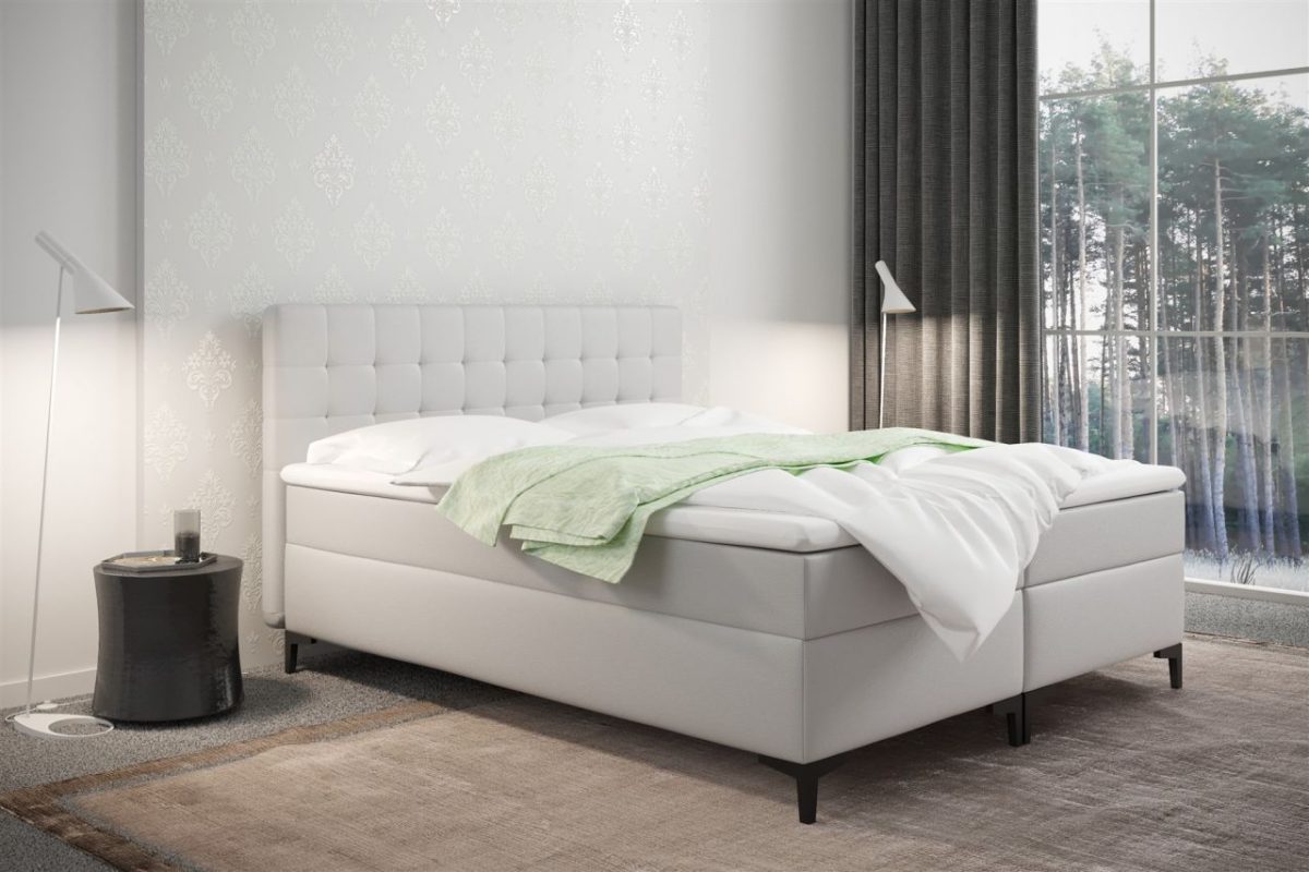 Boxspringbett Schlafzimmerbett AKRON 140x200cm inkl.Bettkasten Boxspringbett Schlafzimmerbett AKRON 140x200cm inkl.Bettkasten