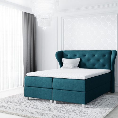 Boxspringbett Schlafzimmerbett ARIANNA 120x200cm Stoff Türkis Boxspringbett Schlafzimmerbett ARIANNA 120x200cm Stoff Türkis