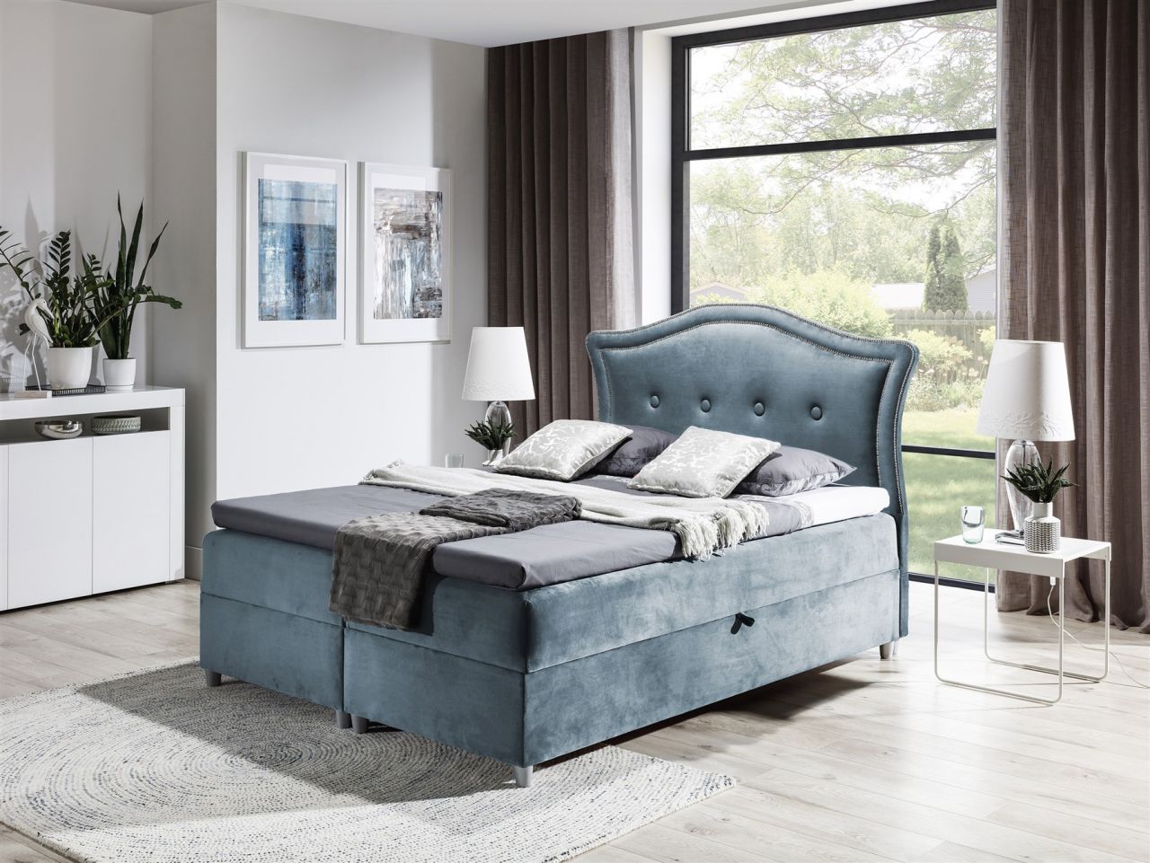 Boxspringbett Schlafzimmerbett BEDRAN 120x200cm in div. Farbvarianten Boxspringbett Schlafzimmerbett BEDRAN 120x200cm in div. Farbvarianten