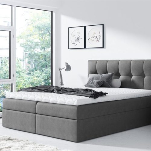 Boxspringbett Schlafzimmerbett CARMEN 120x220cm Anthrazit Boxspringbett Schlafzimmerbett CARMEN 120x220cm Anthrazit
