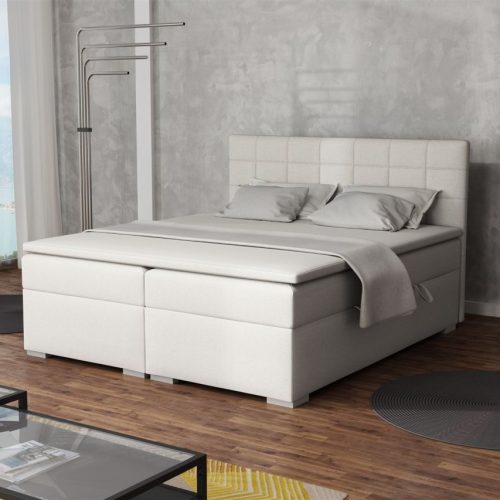 Boxspringbett Schlafzimmerbett FARUK 140x200cm Stoff Aragon Ecru Boxspringbett Schlafzimmerbett FARUK 140x200cm Stoff Aragon Ecru