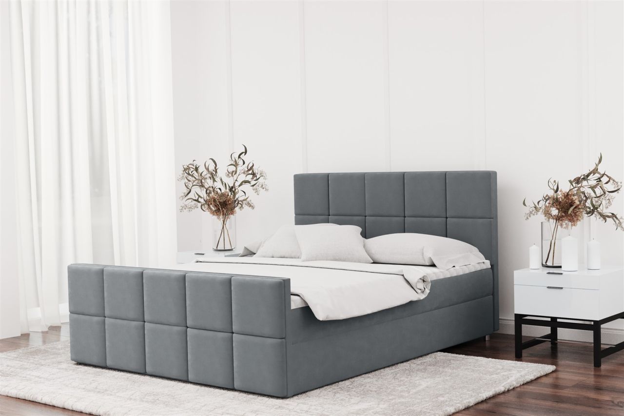Boxspringbett Schlafzimmerbett JOST 120x200cm in div. Farbvarianten Boxspringbett Schlafzimmerbett JOST 120x200cm in div. Farbvarianten