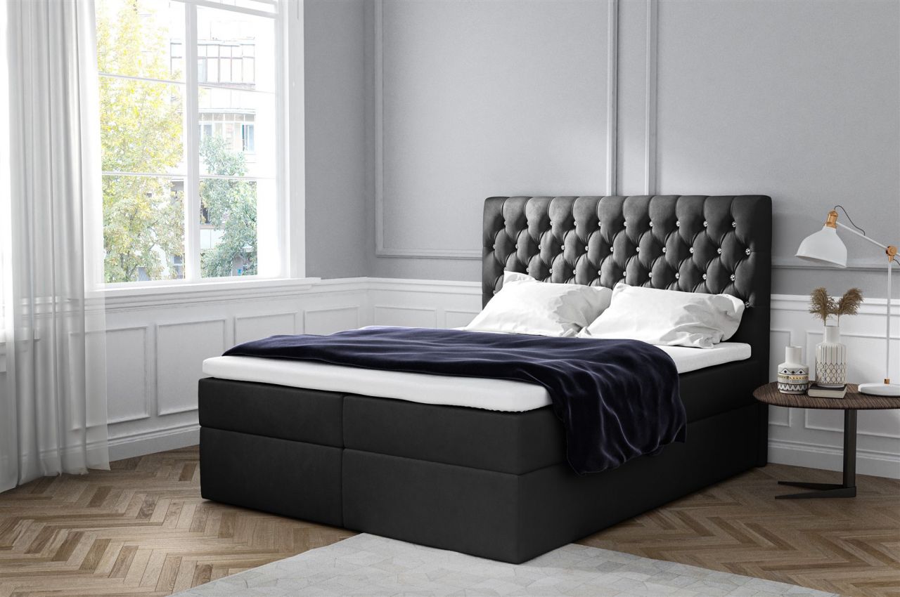 Boxspringbett Schlafzimmerbett KOBE 120x200cm inkl.Bettkasten Boxspringbett Schlafzimmerbett KOBE 120x200cm inkl.Bettkasten