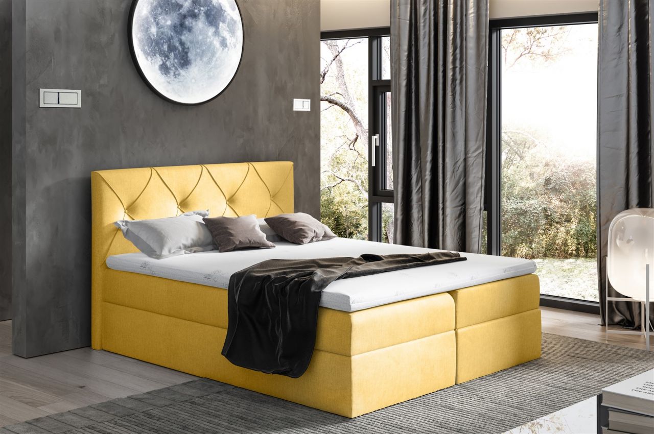 Boxspringbett Schlafzimmerbett LEWIS 120x200cm in div. Farbvarianten Boxspringbett Schlafzimmerbett LEWIS 120x200cm in div. Farbvarianten