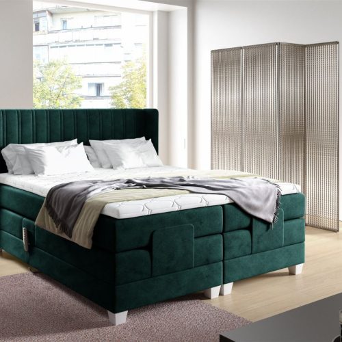 OUTLET Boxspringbett Elektrisch Bett MAGNUS 180x200cm in Stoff Salvador Flasc... OUTLET Boxspringbett Elektrisch Bett MAGNUS 180x200cm in Stoff Salvador Flasc...