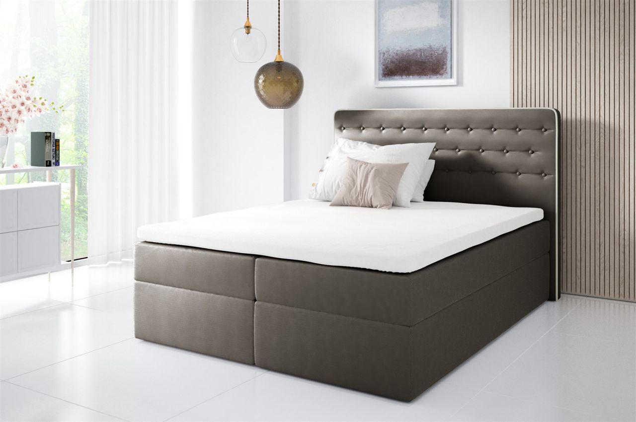 Boxspringbett Schlafzimmerbett MARCA 120x200cm inkl.Bettkasten