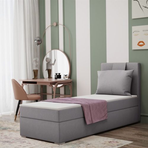 Boxspringbett Schlafzimmerbett SALMA 90x200cm in div. Farbvarianten Boxspringbett Schlafzimmerbett SALMA 90x200cm in div. Farbvarianten