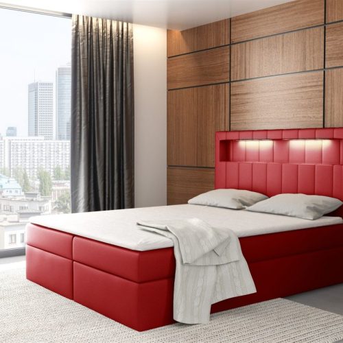 Boxspringbett Schlafzimmerbett STORM 120x200cm inkl.LED