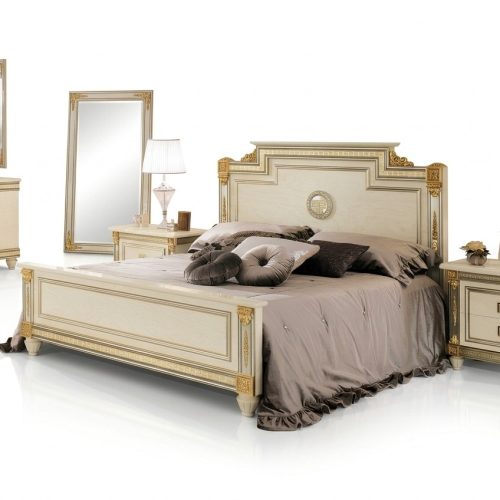Bett 2x Nachttisch Design Schlafzimmer Klassischer 3tlg. Luxus Betten Set Möbel