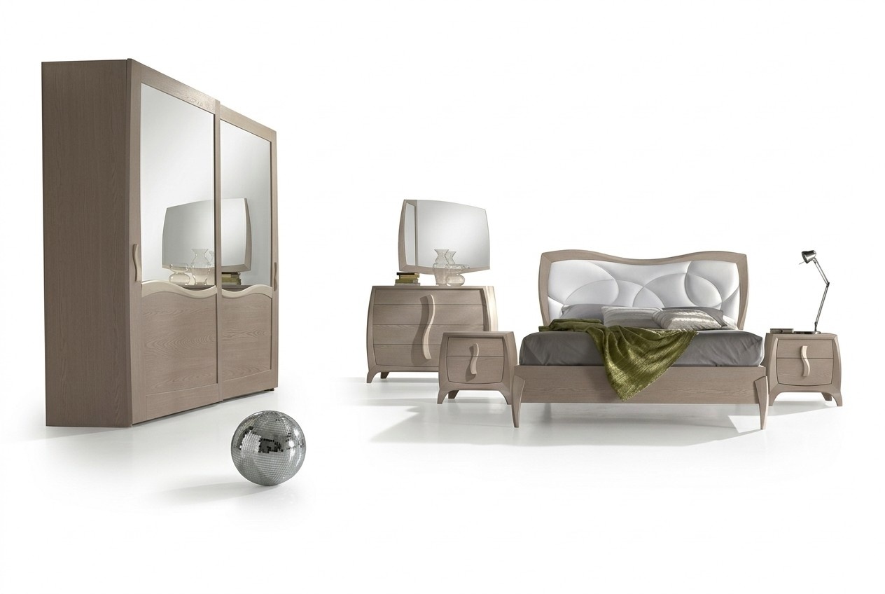 Bett 2x Nachttische 6tlg Schlafzimmer Set Design Modern Luxus Möbel Neu Bett 2x Nachttische 6tlg Schlafzimmer Set Design Modern Luxus Möbel Neu