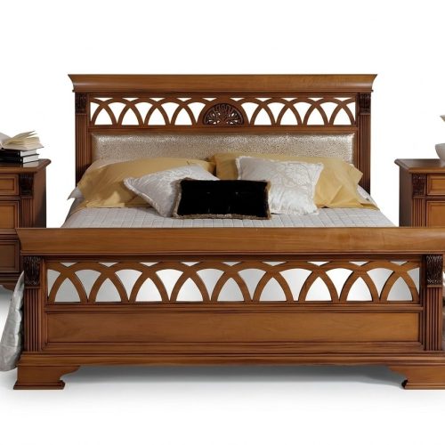 Bett Doppel Hotel Antik Betten 2x Nachttisch Schlafzimmer 3tlg Barock Rokoko Massivholz