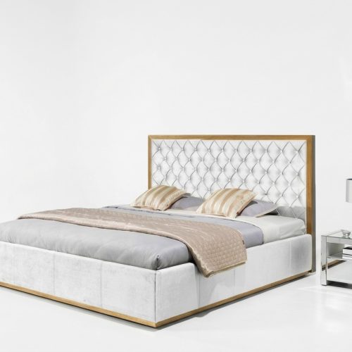 Bett Textil Schlafzimmer Design Möbel Modern Luxus Betten Bettgestell 140x200