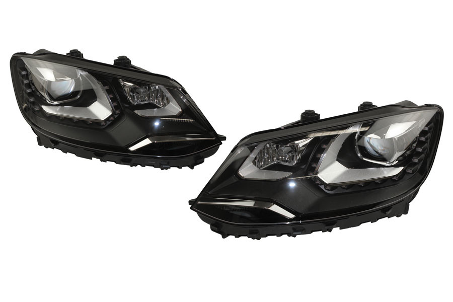 Bi-Xenon Scheinwerfer-Set LED TFL für VW Sharan 7N - mit elektr. Dämpferregelung Bi-Xenon Scheinwerfer-Set LED TFL für VW Sharan 7N - mit elektr. Dämpferregelung