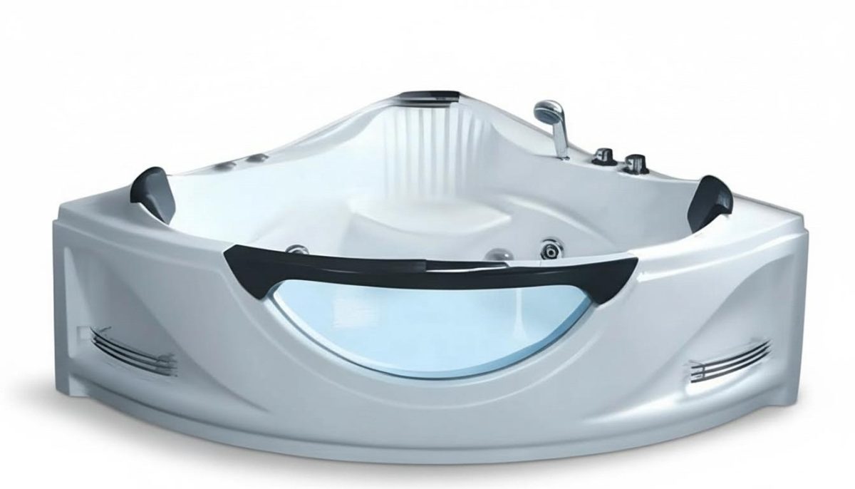 Blubberbad Whirlpool Hydromassagewanne Massagebad Wellnesswanne 150×150 cm