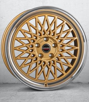 Borbet B gold rim polished Felge 7×17 Zoll 4×100 Lochkreis